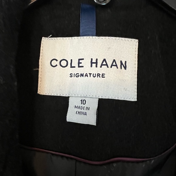 Cole Haan Longline Wool Coat - Picture 3 of 5